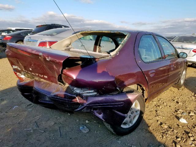 1B3EJ46X9YN240985 - 2000 DODGE STRATUS SE BURGUNDY photo 4