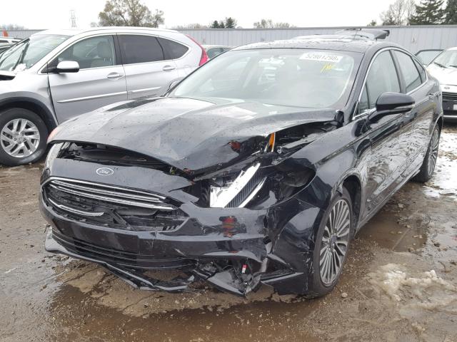 3FA6P0D96JR246735 - 2018 FORD FUSION TIT BLACK photo 2