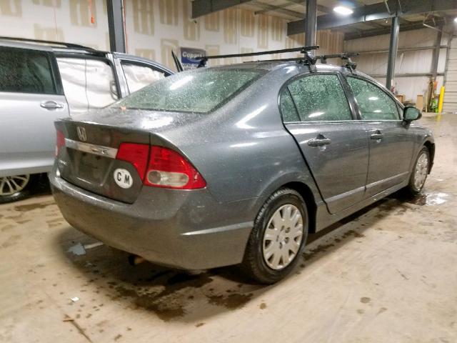 2HGFA16389H521217 - 2009 HONDA CIVIC VP GRAY photo 4