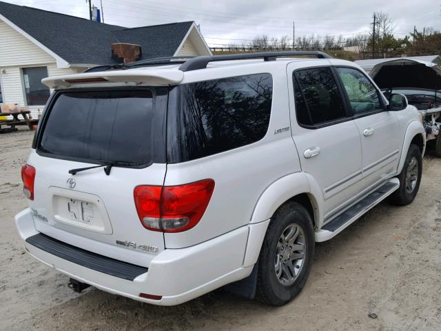 5TDBT48A86S267722 - 2006 TOYOTA SEQUOIA LI WHITE photo 4