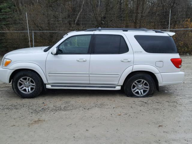 5TDBT48A86S267722 - 2006 TOYOTA SEQUOIA LI WHITE photo 9