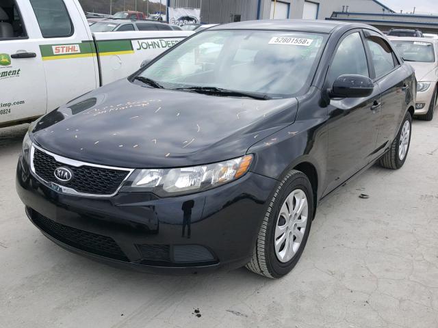 KNAFU4A21C5644813 - 2012 KIA FORTE EX BLACK photo 2