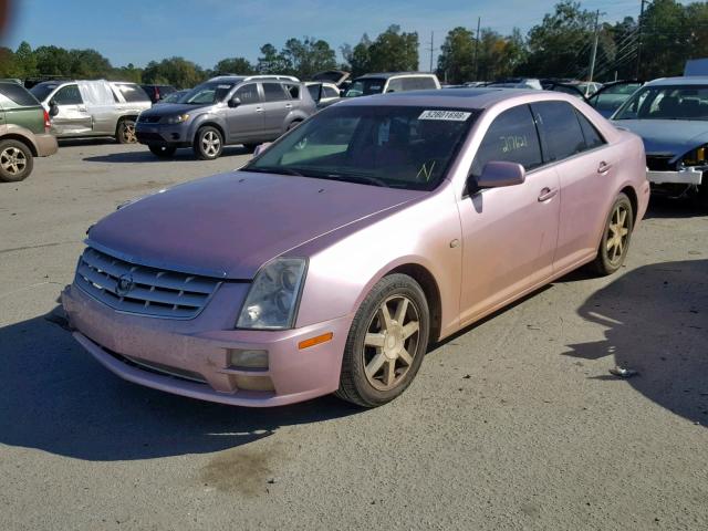 1G6DW677450233525 - 2005 CADILLAC STS PINK photo 2