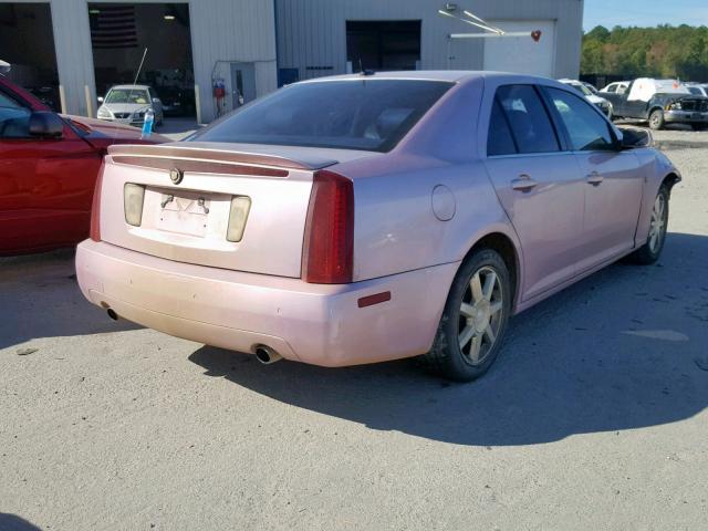 1G6DW677450233525 - 2005 CADILLAC STS PINK photo 4