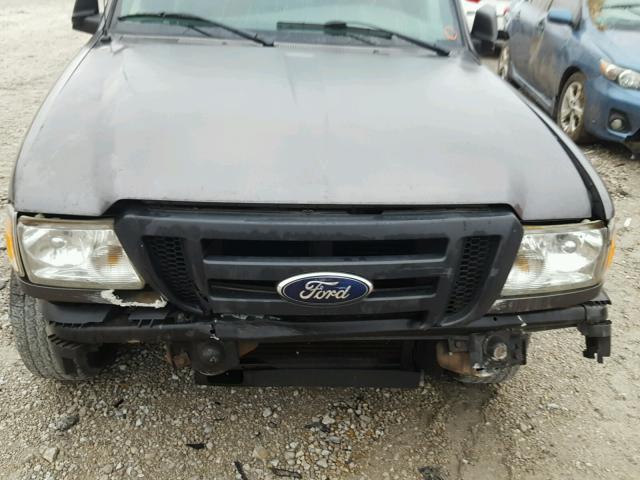 1FTYR10D69PA64341 - 2009 FORD RANGER GRAY photo 7