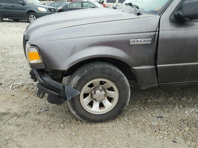 1FTYR10D69PA64341 - 2009 FORD RANGER GRAY photo 9