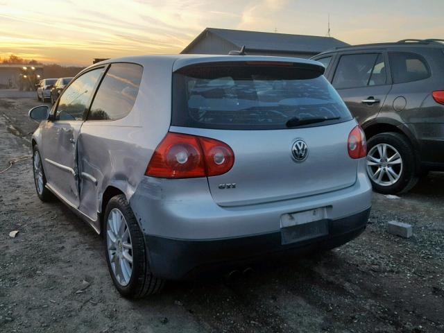 WVWFV71K06W099915 - 2006 VOLKSWAGEN NEW GTI SILVER photo 3