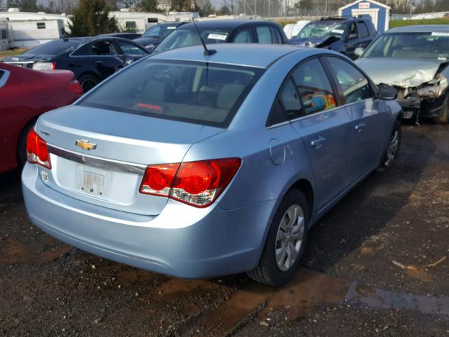 1G1PC5SH7C7166199 - 2012 CHEVROLET CRUZE LS BLUE photo 4