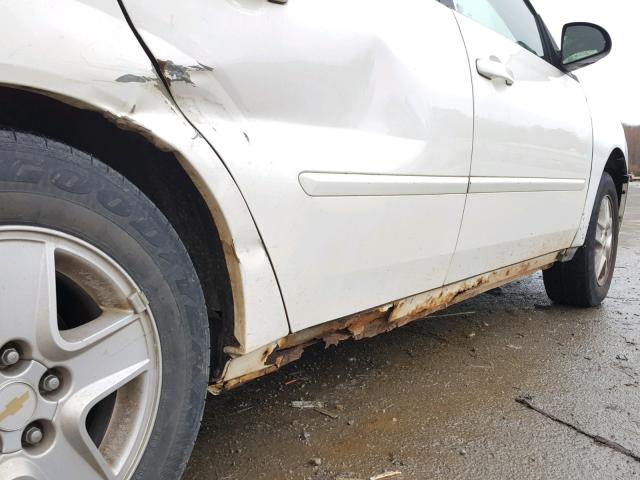 1G1ZT54875F106793 - 2005 CHEVROLET MALIBU LS 白色 照片 10