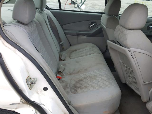 1G1ZT54875F106793 - 2005 CHEVROLET MALIBU LS 白色 照片 6