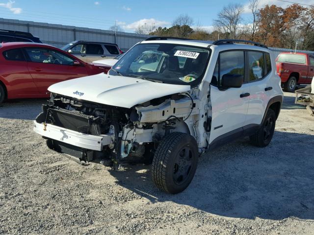 ZACCJBAH2FPB99081 - 2015 JEEP RENEGADE S WHITE photo 2