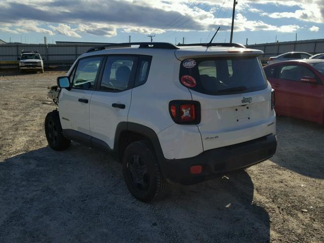 ZACCJBAH2FPB99081 - 2015 JEEP RENEGADE S WHITE photo 3