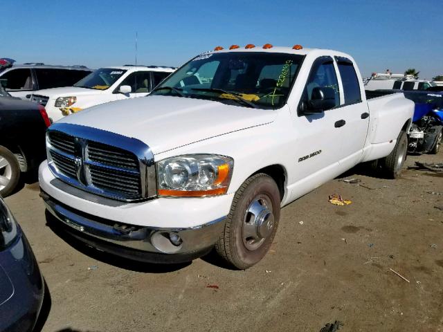 3D7ML48C76G259657 - 2006 DODGE RAM 3500 S WHITE photo 2