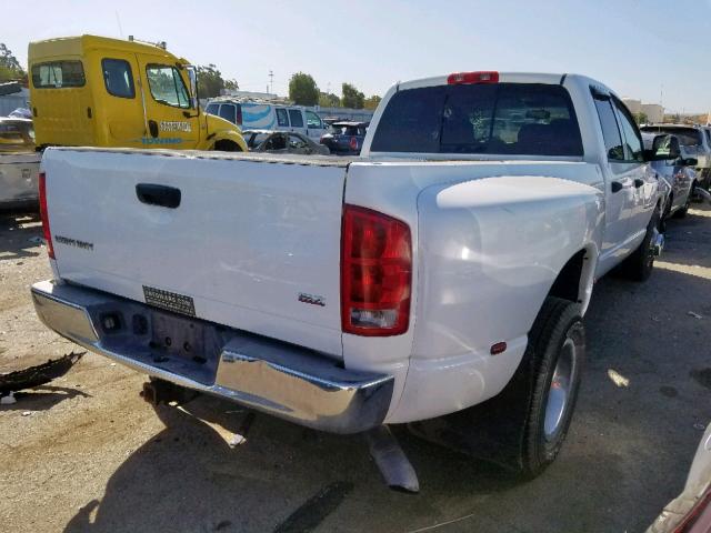 3D7ML48C76G259657 - 2006 DODGE RAM 3500 S WHITE photo 4