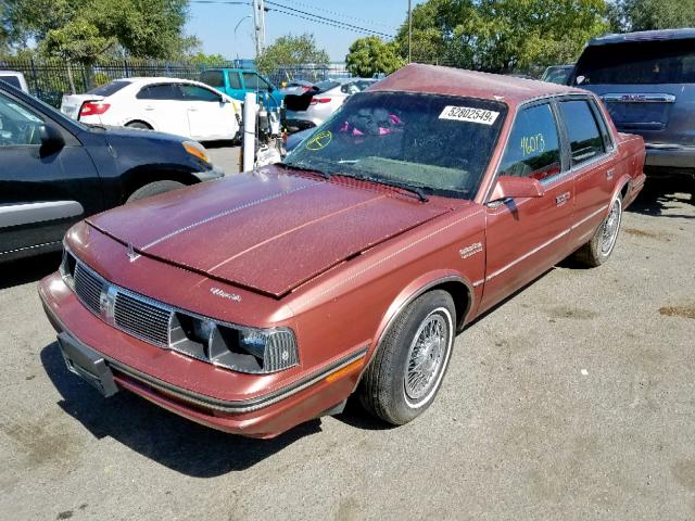 1G3AJ51R5HD377875 - 1987 OLDSMOBILE CUTLASS CI მუქწითელი ფოტო 2