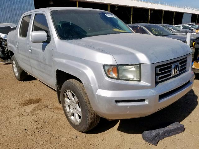 2HJYK16476H541396 - 2006 HONDA RIDGELINE SILVER photo 1