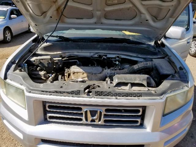 2HJYK16476H541396 - 2006 HONDA RIDGELINE SILVER photo 7