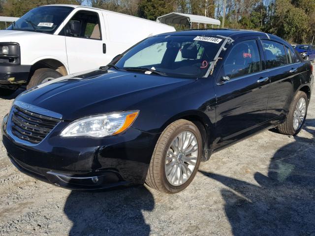 1C3CCBCG4CN175341 - 2012 CHRYSLER 200 LIMITE BLACK photo 2