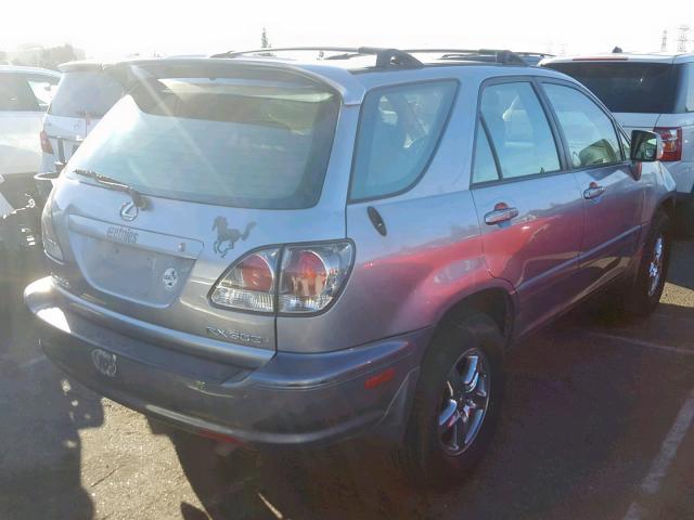 JTJGF10U230152921 - 2003 LEXUS RX 300 SILVER photo 4