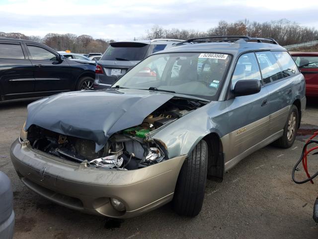 4S3BH675427625131 - 2002 SUBARU LEGACY OUT GREEN photo 2