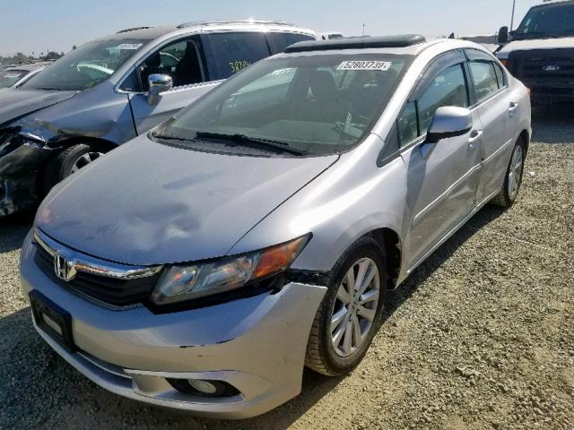 19XFB2F93CE358940 - 2012 HONDA CIVIC EXL 银色 照片 2
