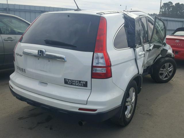 5J6RE3H75AL047790 - 2010 HONDA CR-V EXL WHITE photo 4