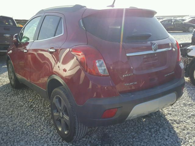 KL4CJCSBXEB622475 - 2014 BUICK ENCORE RED photo 3