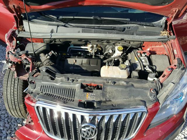KL4CJCSBXEB622475 - 2014 BUICK ENCORE RED photo 7