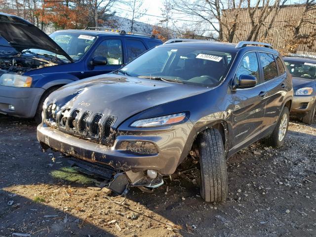 1C4PJMCB7FW774347 - 2015 JEEP CHEROKEE L GRAY photo 2