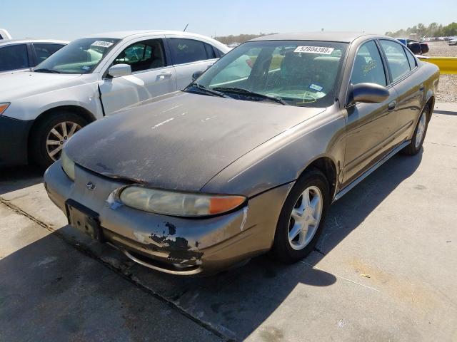 1G3NL52T51C128946 - 2001 OLDSMOBILE ALERO GL GOLD photo 2