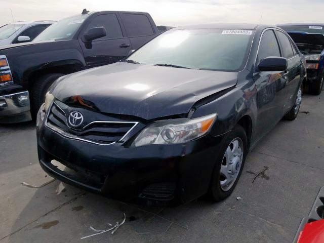 4T1BF3EK7BU738498 - 2011 TOYOTA CAMRY BASE BLACK photo 2