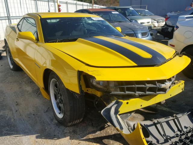 2G1FA1E38D9176167 - 2013 CHEVROLET CAMARO LS YELLOW photo 1