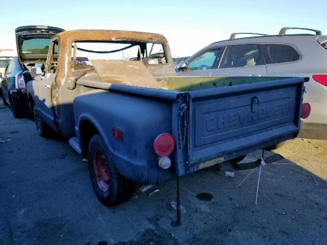 CE249Z852063 - 1969 CHEVROLET C-10 BLACK photo 3