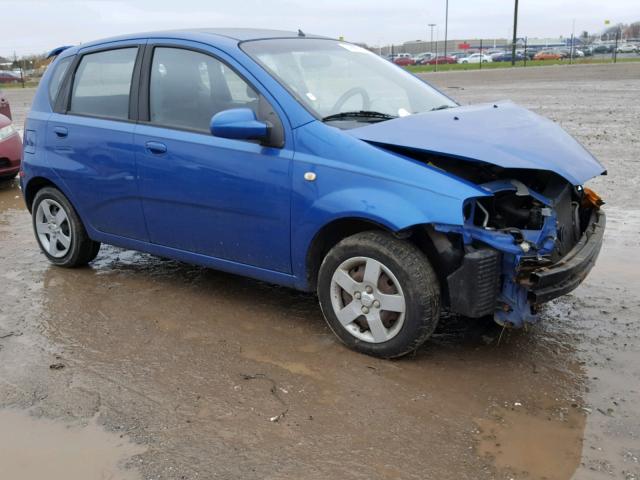 KL1TD62675B301955 - 2005 CHEVROLET AVEO BASE Mavi foto 1