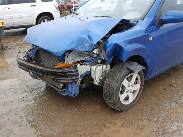 KL1TD62675B301955 - 2005 CHEVROLET AVEO BASE Mavi foto 10