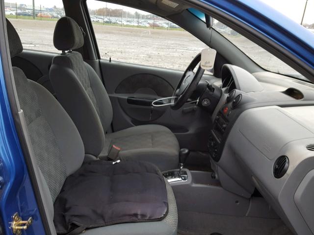 KL1TD62675B301955 - 2005 CHEVROLET AVEO BASE Mavi foto 5
