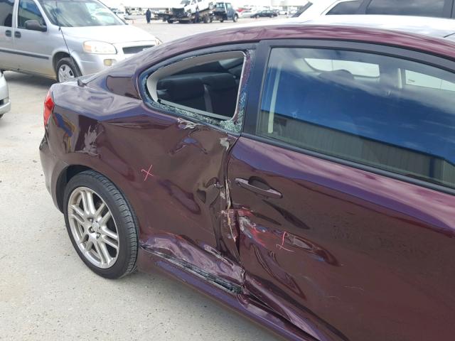 JTKDE177860104703 - 2006 TOYOTA SCION TC 勃艮第红 照片 10