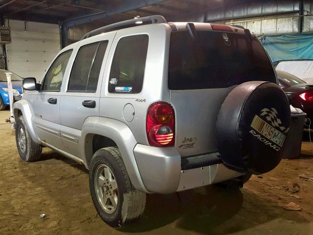 1J4GL58K62W107895 - 2002 JEEP LIBERTY LI SILVER photo 3