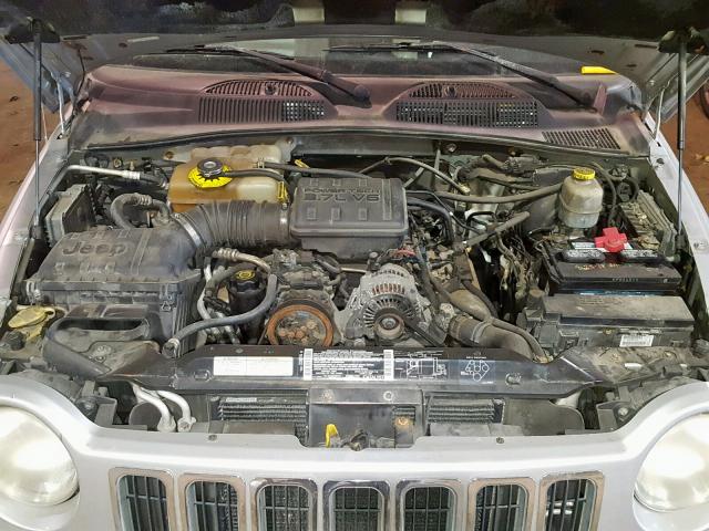 1J4GL58K62W107895 - 2002 JEEP LIBERTY LI SILVER photo 7