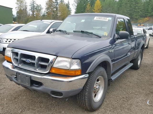 1FTZR15V3YPB14360 - 2000 FORD RANGER SUP BLUE photo 2