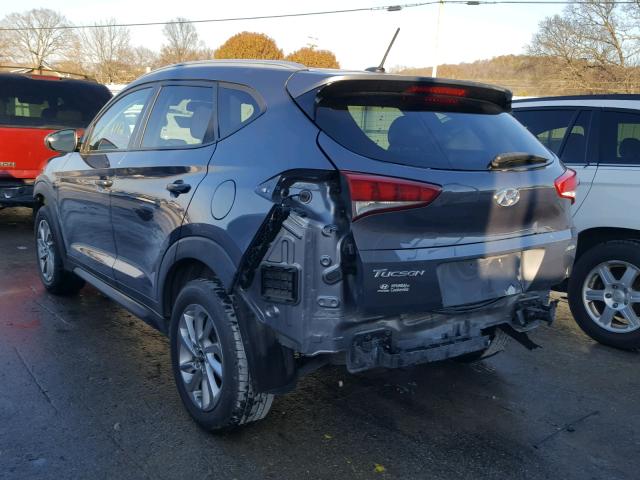 KM8J3CA47GU127051 - 2016 HYUNDAI TUCSON LIM GRAY photo 3