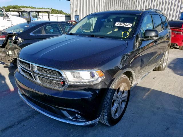 1C4RDHDG7FC801212 - 2015 DODGE DURANGO LI BLACK photo 2