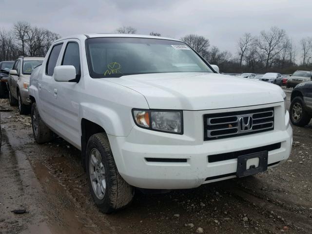 2HJYK16556H512097 - 2006 HONDA RIDGELINE WHITE photo 1