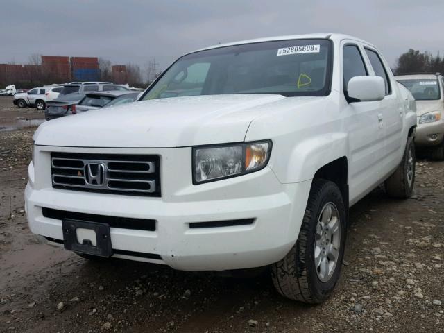 2HJYK16556H512097 - 2006 HONDA RIDGELINE WHITE photo 2