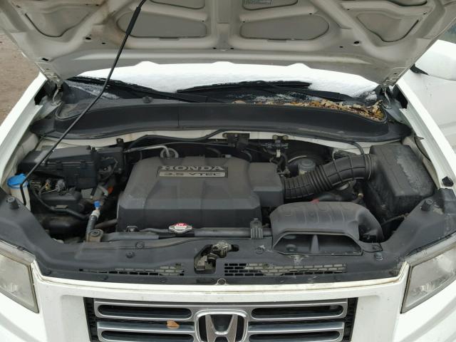 2HJYK16556H512097 - 2006 HONDA RIDGELINE WHITE photo 7