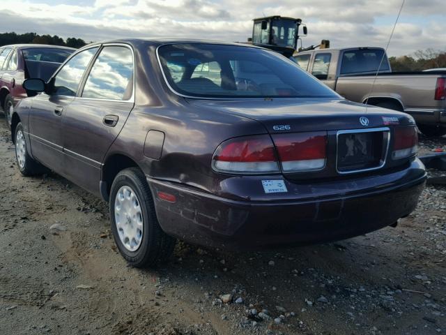 1YVGE22C9V5668256 - 1997 MAZDA 626 DX MAROON photo 3