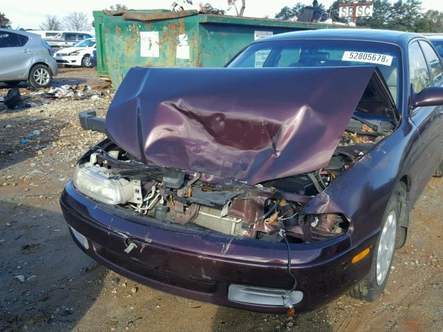 1YVGE22C9V5668256 - 1997 MAZDA 626 DX MAROON photo 9