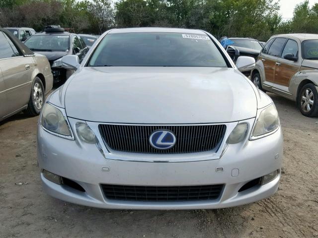 JTHBC96S095019014 - 2009 LEXUS GS 450H SILVER photo 9