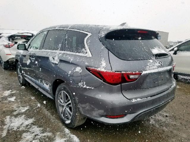 5N1DL0MN8KC564362 - 2019 INFINITI QX60 LUXE GRAY photo 3