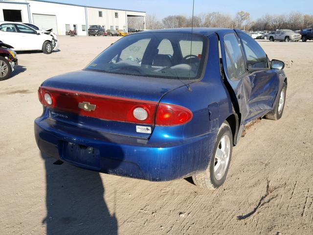 1G1JF52F547148328 - 2004 CHEVROLET CAVALIER L BLUE photo 4